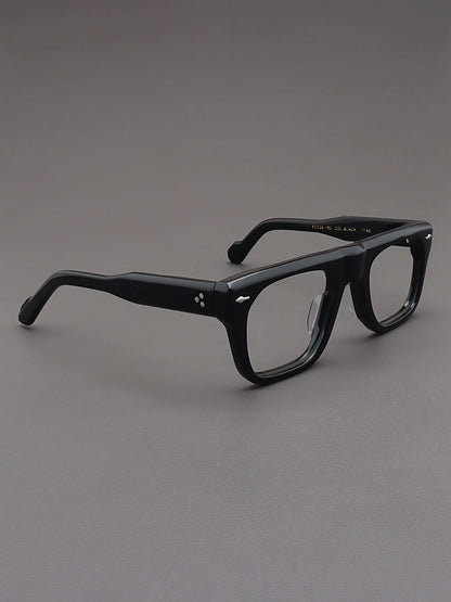 Importé - Monture Rétro Épaisse Lunettes Homme