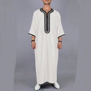 Importé - Boubou Homme Saoudien Décontracté Manches Mi-longues