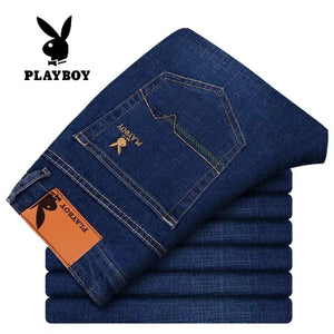 Importé - Playboy Pantalon Jean Coton Stretch Homme Décontracté
