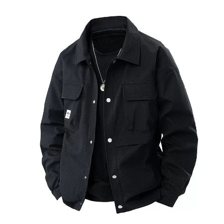 Importé - Veste Sur-Chemise Homme Décontracté Col Revers