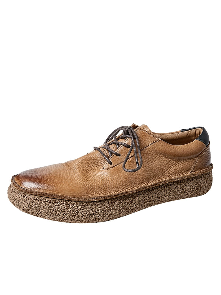 Importé - Chaussure Homme Sport Britanniques Rétro En Cuir Véritable