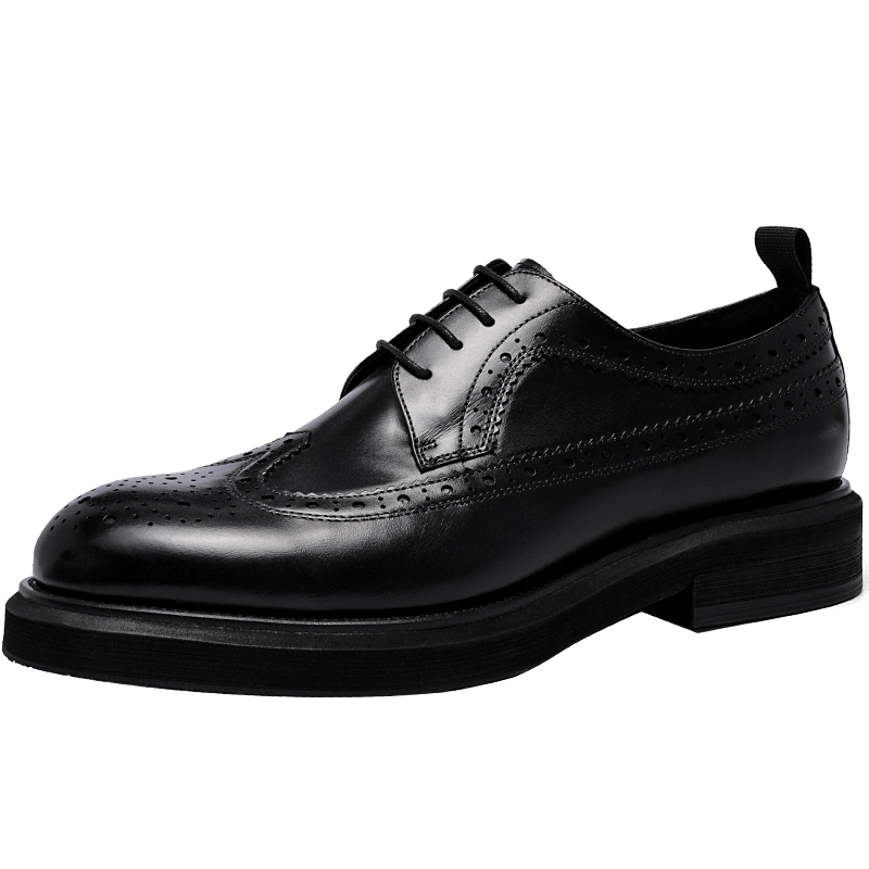Importé - Mocassin Homme Cuir Richelieu Britannique Semelle Large