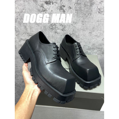 Importé - Chaussure Homme Derby Britannique Semelle Epaisse A Bout Carré