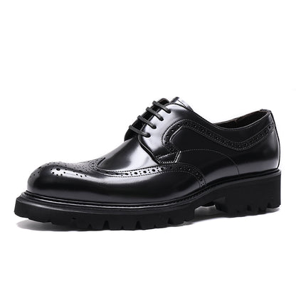 Importé - Chaussure Homme Derby En Cuir Verni Style Britanniques
