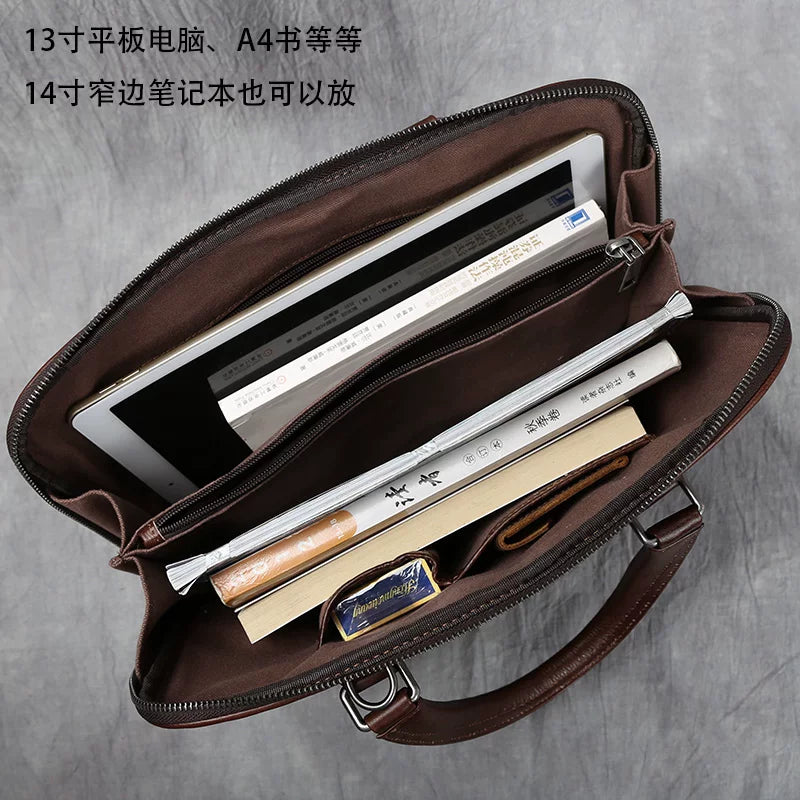 Importé - Sac Premium Cuir Gaufré Pour PC Ordinateur 14''