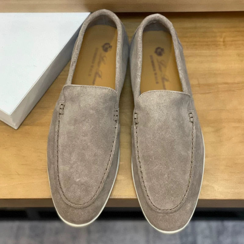 Importé - Chaussure Homme Moccasin Cuir Daim