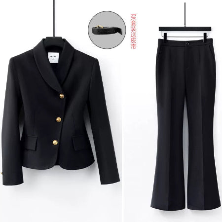 Importé - Ensemble Costume Tailleur Femme 2-3 Pièces Slim Fit