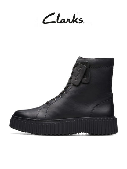 Importé - Chaussure Montante Cuir Femme Clarks Martin Bottes