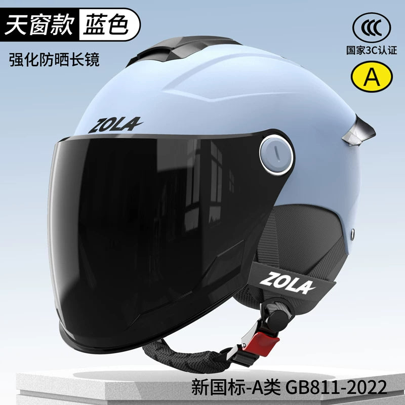 Importé - Casque Blindé Anti-Choc Protection Moto Electrique Certifié 3C