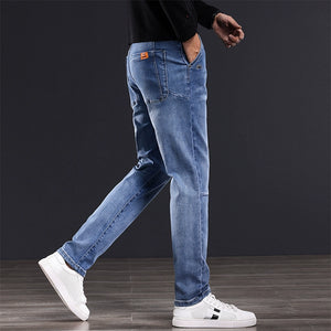 Importé - Pantalon Slim Fit Jean Homme Stretch Décontracté