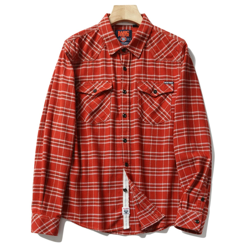 Importé - Chemise Carreaux Homme A Manches Longues  100% Coton