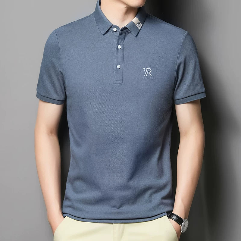 Importé - Polo Brodé Homme Manche Courts