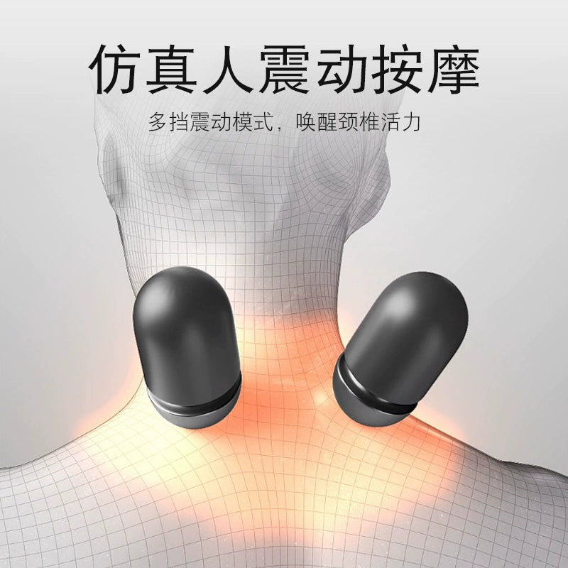 Importé - Oreiller Cervical Cylindrique Avec Thermothérapie Pour Soutenir La Colonne Vertébrale