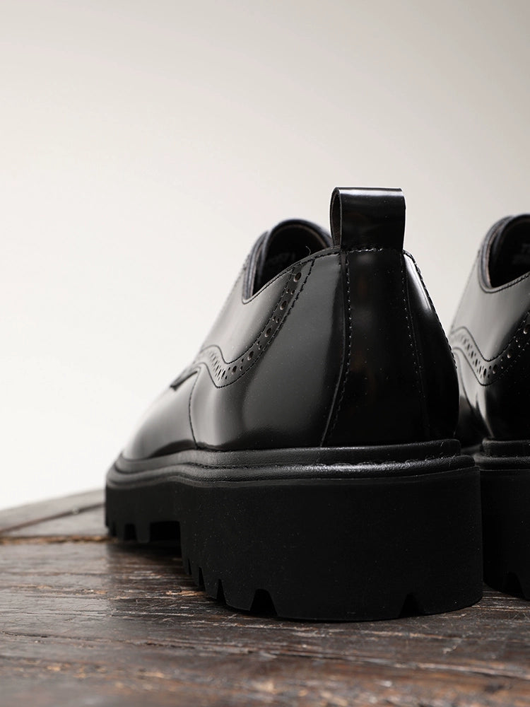 Importé - Chaussure Derby Décontracté En Cuir Style Britanniques