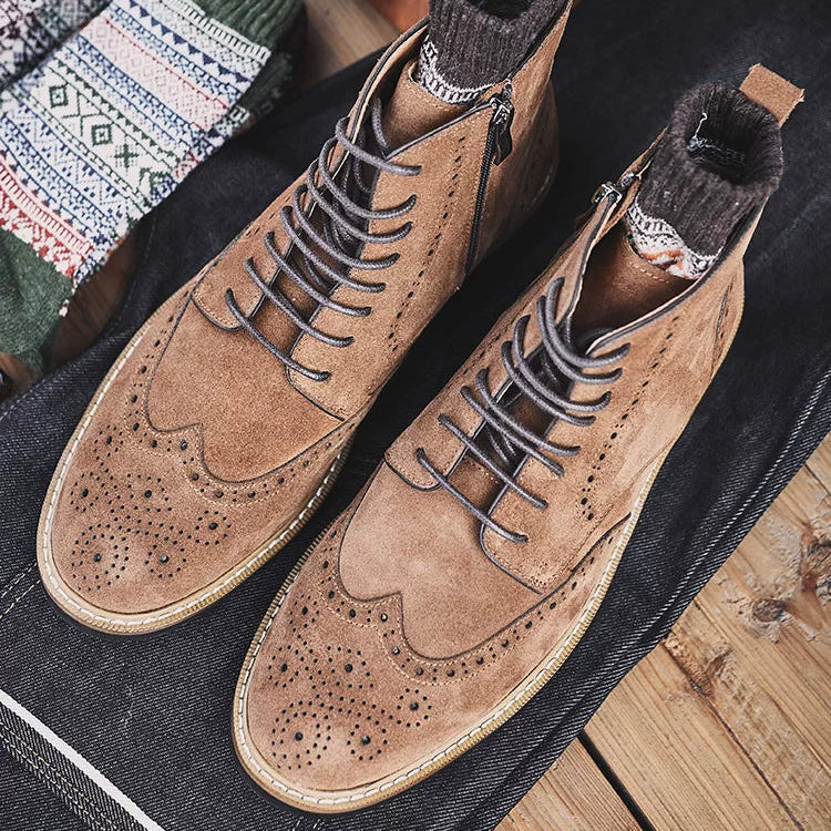 Importé - Chaussure Homme Bottes Chelsea Cuir Décontractée