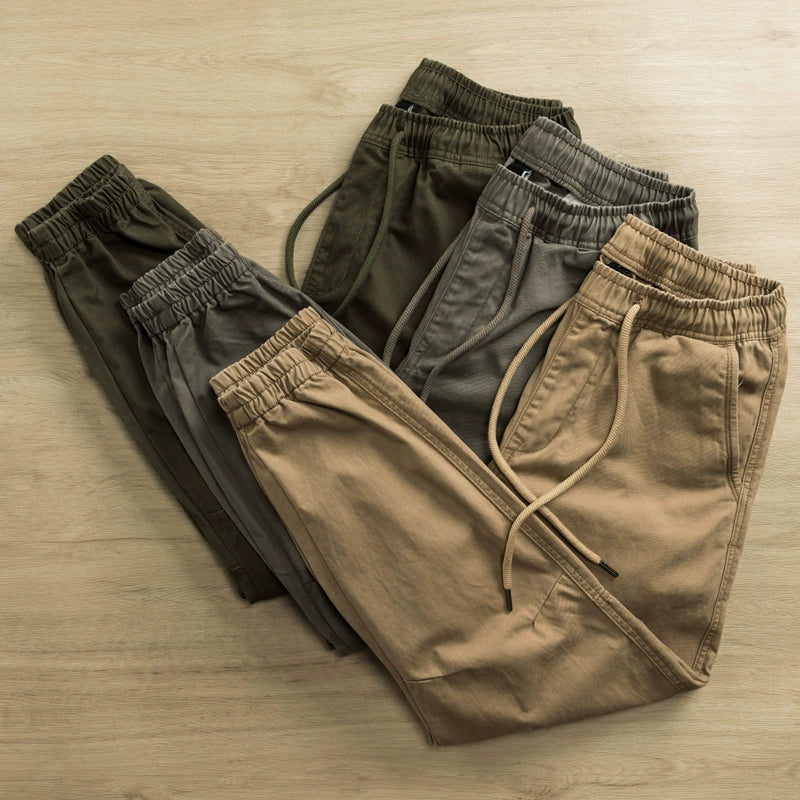 Importé - Pantalon Homme Décontracté Rétro En Pur Coton