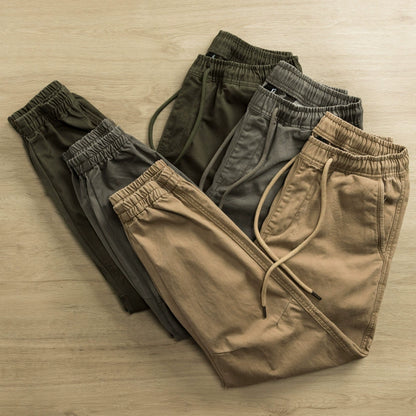 Importé - Pantalon Homme Décontracté Rétro En Pur Coton