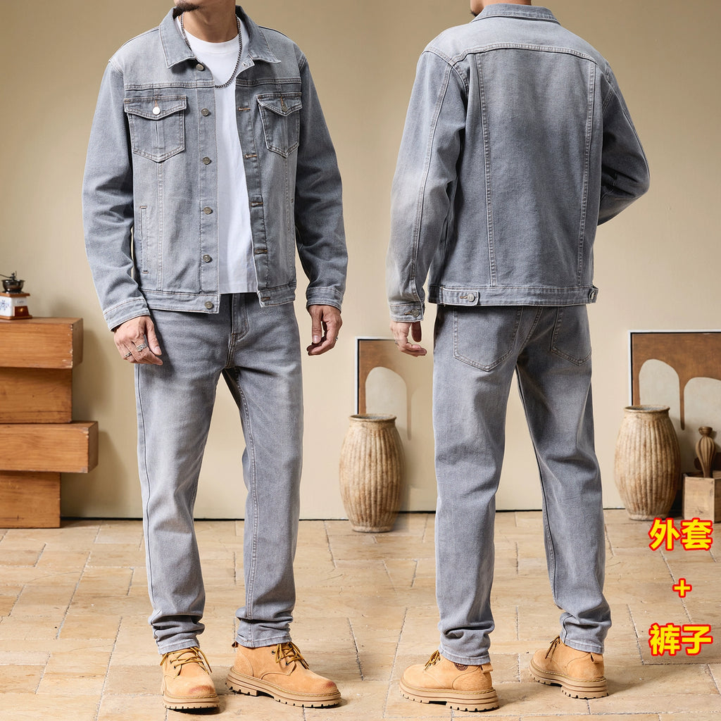 Importé - Ensemble Homme Jean Jacket + Pantalon