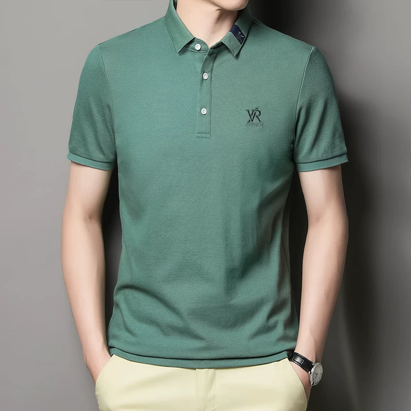 Importé - Polo Brodé Homme Manche Courts