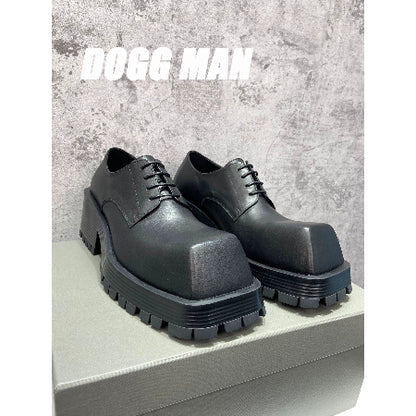Importé - Chaussure Homme Derby Britannique Semelle Epaisse A Bout Carré