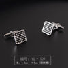 Importé - Boutons de Manchettes Homme - En Argent Brillant