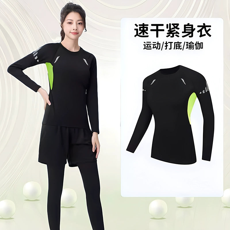 Importé - Ensemble Fitness Sport Femme Leggings Haut Moulant