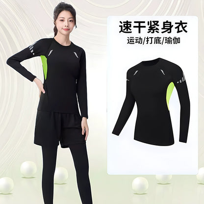 Importé - Ensemble Fitness Sport Femme Leggings Haut Moulant