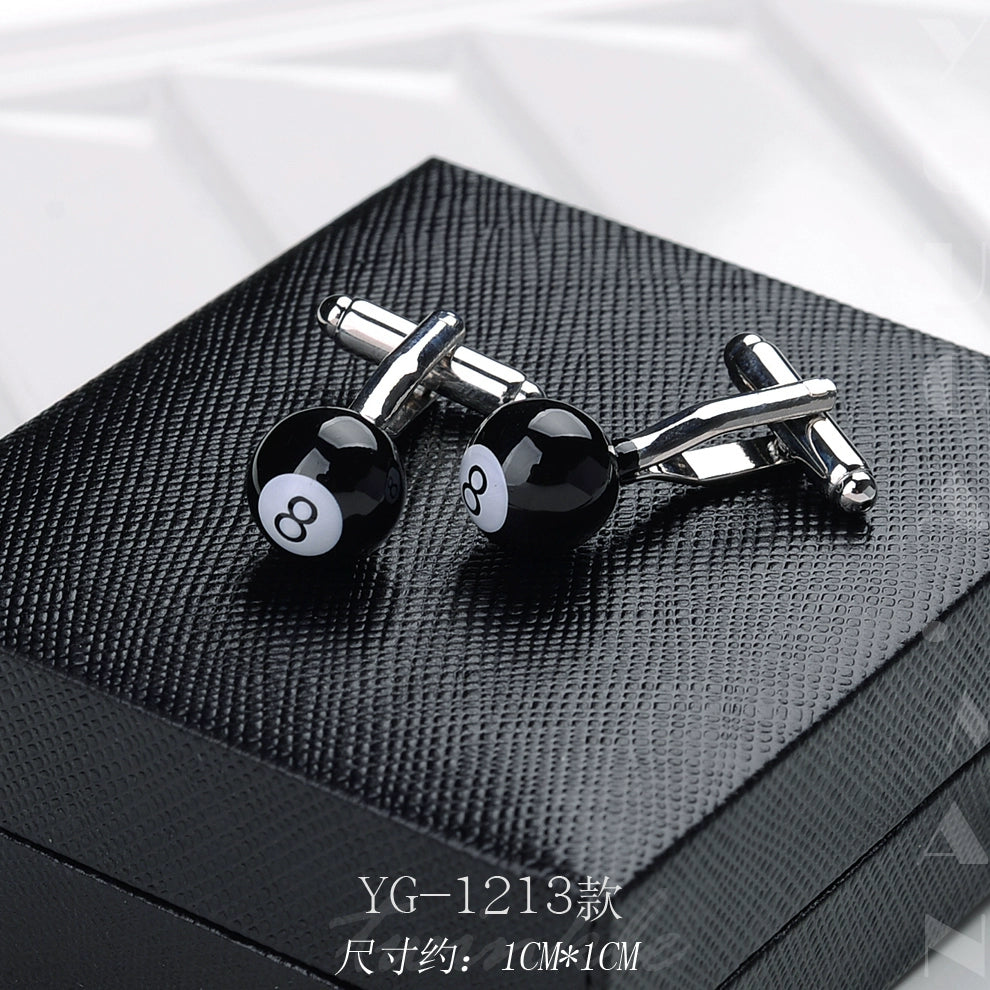 Importé - Boutons de Manchettes Homme - En Argent Brillant