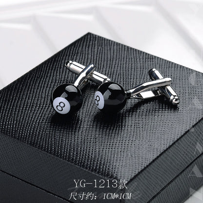 Importé - Boutons de Manchettes Homme - En Argent Brillant