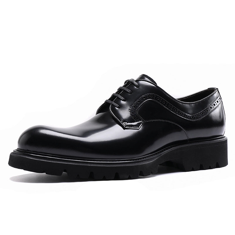 Importé - Chaussure Homme Derby En Cuir Verni Style Britanniques