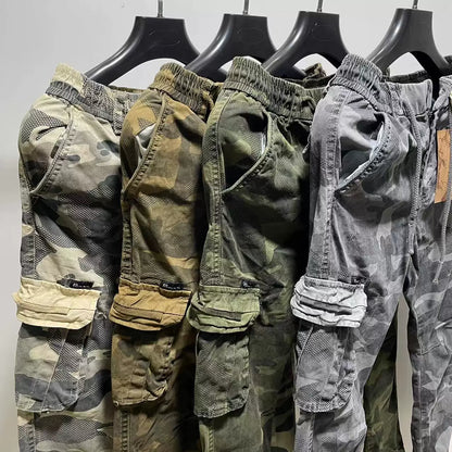 Importé - Pantalon Cargo Homme Motif Camouflag En Coton