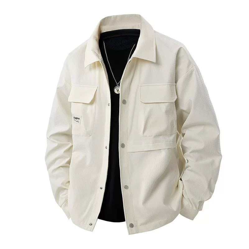 Importé - Veste Sur-Chemise Homme Décontracté Col Revers
