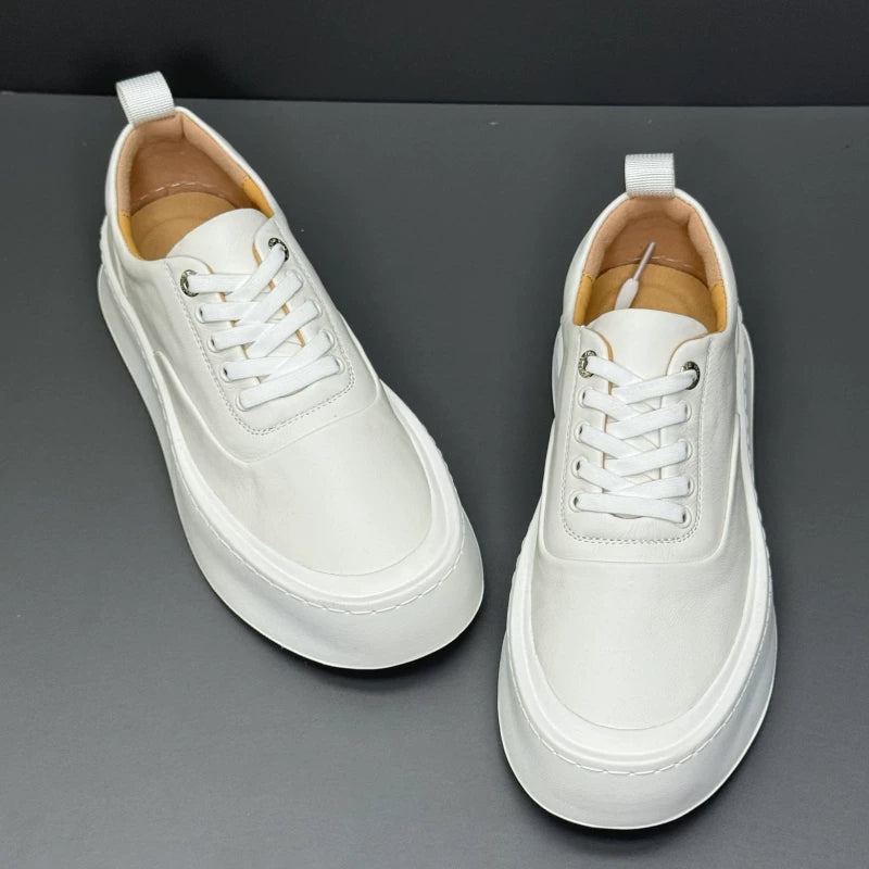 Importé - Chaussure Homme Sport Baskets à Lacets En Cuir