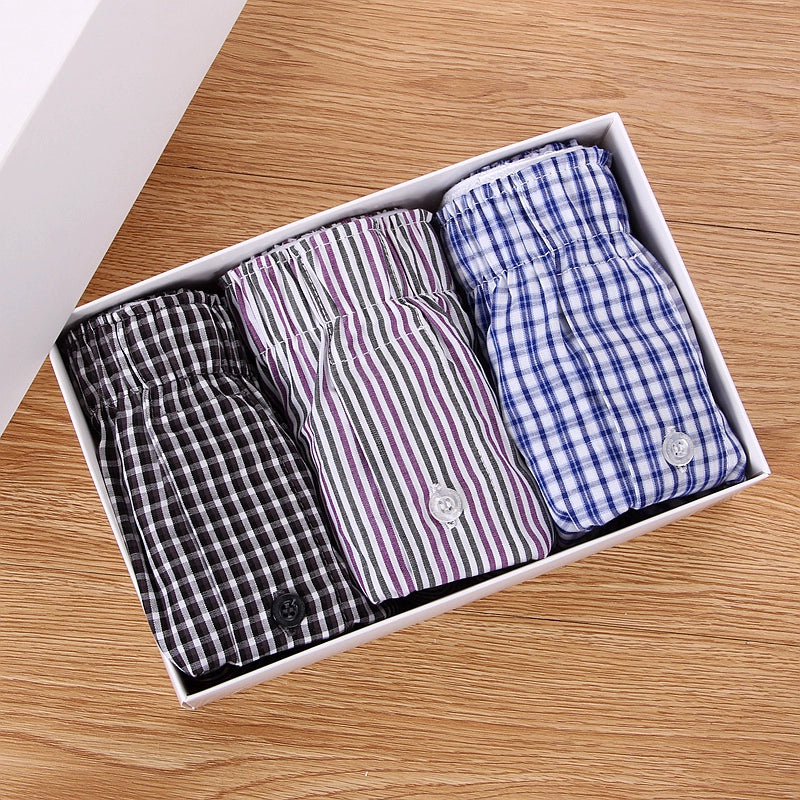 Importé - Lot 3 Boxers Sport Homme Pur Coton