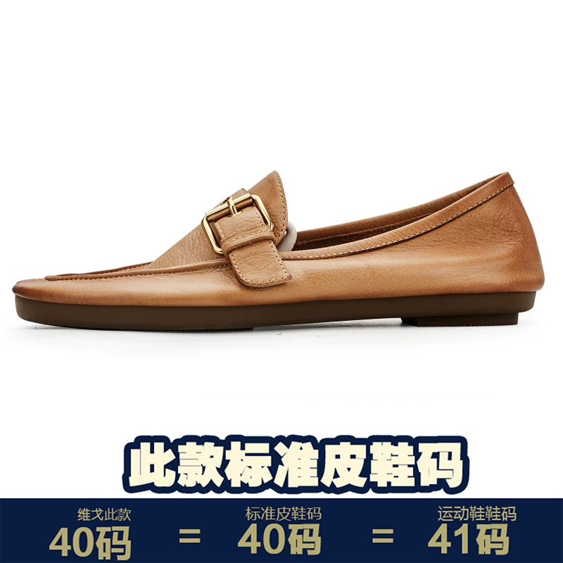 Importé - Chaussure Homme Mocassins En Cuir Véritable