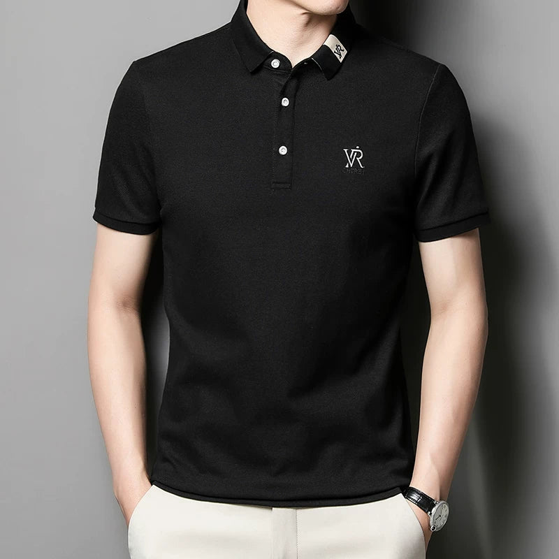 Importé - Polo Brodé Homme Manche Courts