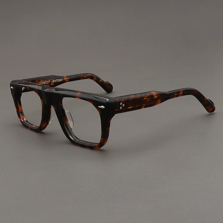 Importé - Monture Rétro Épaisse Lunettes Homme