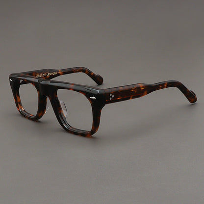 Importé - Monture Rétro Épaisse Lunettes Homme