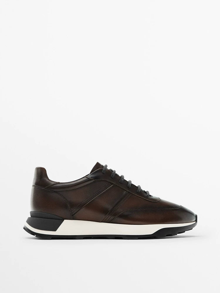 Importé - Chaussure Homme 100%en cuir  Basket Sport Confort Décontractées