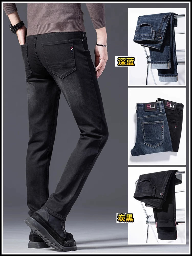 Importé - Playboy Pantalon Jean Stretch Homme Tendance