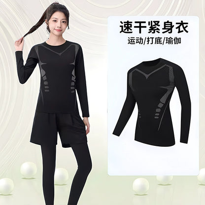Importé - Ensemble Fitness Sport Femme Leggings Haut Moulant