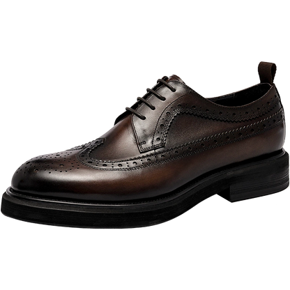 Importé - Mocassin Homme Cuir Richelieu Britannique Semelle Large