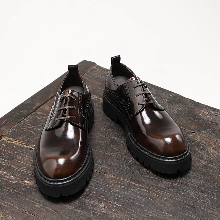 Importé - Chaussure Derby Décontracté En Cuir Style Britanniques