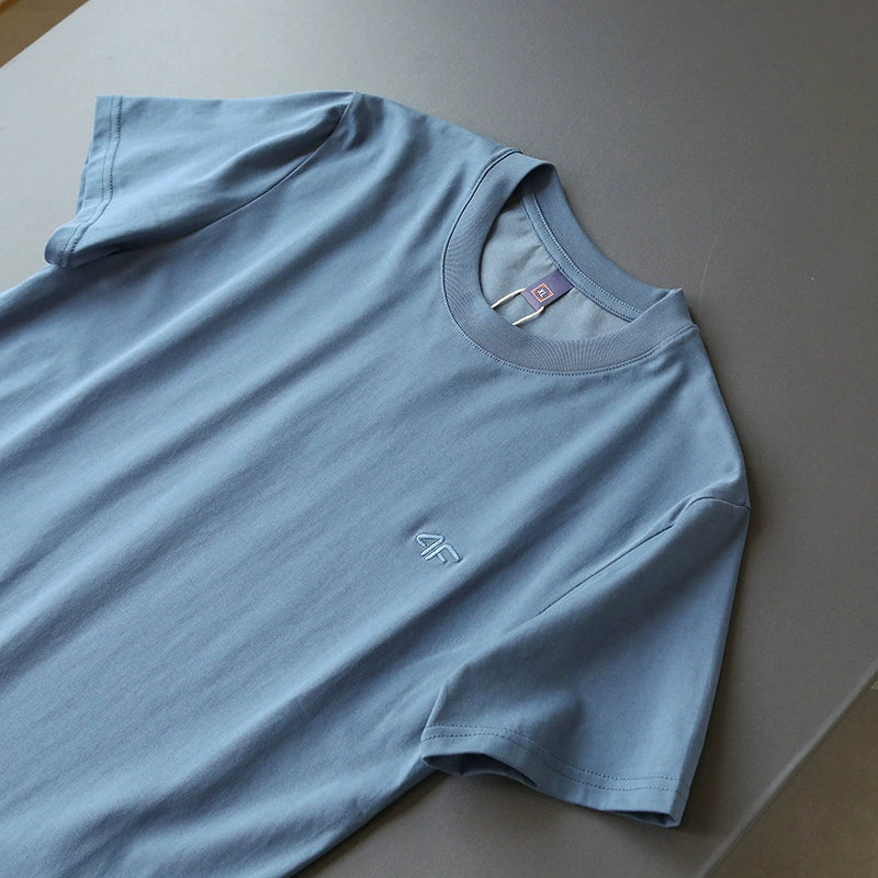 Importé - T-Shirt Hommes Décontractés Manches Courtes Pur Coton