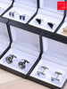 Importé - Boutons de Manchettes Homme - En Argent Brillant