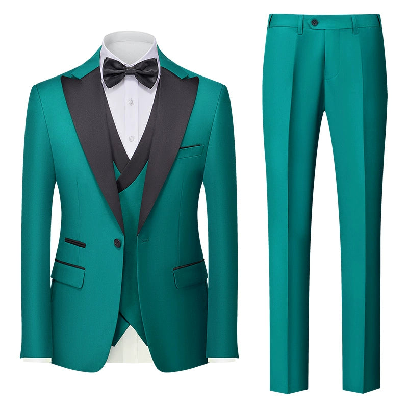 Importé - Ensemble Smoking Costume Homme Style Britannique 3 Pièces