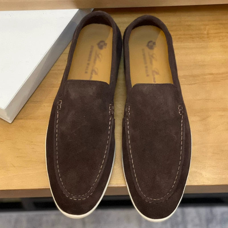 Importé - Chaussure Homme Moccasin Cuir Daim