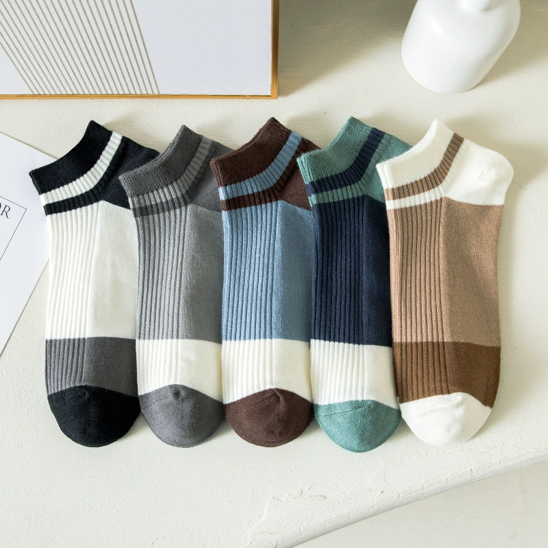 Importé - Lot de 5 Paires Chaussettes Sport Tendance 100% Coton