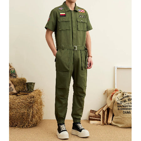 Importé - Combinaison Homme Tendance Style Militaire