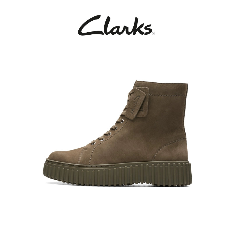Importé - Chaussure Montante Cuir Femme Clarks Martin Bottes